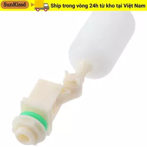 Bóng nổi SUNKISSD, bình đựng nước tự động màu trắng 20mm, máng nước nhựa van phao nước chó