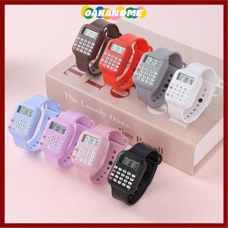 [COD] Đồng hồ tính Micro OAKANDME, Máy tính kỹ thuật số điện tử đa chức năng hiển thị ngày, Đồng hồ điện tử thể thao hoạt hình sáng tạo Bé trai Bé gái