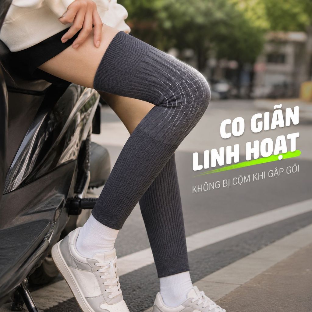 ⚡Ship Nhanh⚡Tất đầu gối dày dặn siêu ấm | Bọc chân dài chống lạnh chuyên dụng | Tất chân giữ ấm cho người già