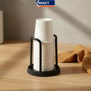 MAKY Sử Dụng Tại Nhà Dùng Một Lần Cốc Tổ Chức Ra ABS Chất Liệu Bảo Quản Giá Đỡ Cho Bàn Tiệc Nhà Bếp VN
