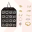 Bộ sắp xếp lưu trữ treo ICONSIN, Giá trưng bày treo tường bền bỉ dung tích lớn, ngăn chia ngăn tiết kiệm không gian Huy hiệu Pin bảo vệ Anime Hàng hóa tổ chức