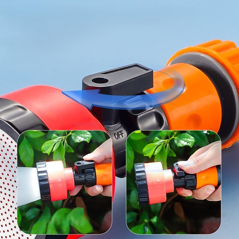 Vòi Tưới Cây Tăng Áp, Đầu Vòi Phun Nước Tưới Cây Đa Năng - Vòi Xịt Phun Sương Làm Vườn