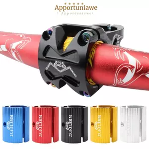 Chuyển đổi tay lái xe đạp IAPPORTUNIA, Chuyển đổi miếng đệm xe đạp 5 màu 31,8mm sang 35mm, Bộ điều chỉnh lỗ khoan thanh xe đạp bằng hợp kim nhôm 25,4mmTo31,8mm