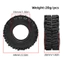 4 Lốp Cao Su Mềm 64mm 1.3 "Cho 1 / 18 1 / 24 TRX4M SCX24 AX24 FCX24 Ascent-18 Bộ Bánh Xe Bánh Xích RC, Nâng Cấp Tất Cả-Terrain Cao Cấp