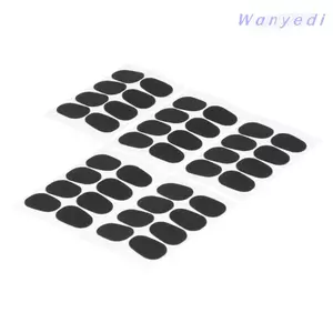 WANYEDI 160 Chiếc Đệm Miệng Saxophone, Miếng Dán Miệng Clarinet Màu Đen Thân Thiện Với Môi Trường, Miếng Dán Miệng Hình Bầu Dục Dày 0.8 Mm