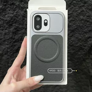Thích hợp cho Ốp điện thoại OnePlus 15T Kẻ sọc từ tính 15 lỗ lớn Bao gồm tất cả Vỏ cứng PC chống sốc mỏng
