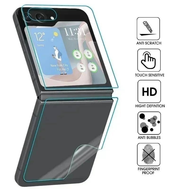Phim Mềm Hydrogel 3 Trong 1 Ultra HD Cho Oppo Find N3 Flip Có Thể Gập Lại Điện Thoại Hydrogel Bảo Vệ Màn Hình Cho Oppo Find N2 Flip Back Phim Mềm