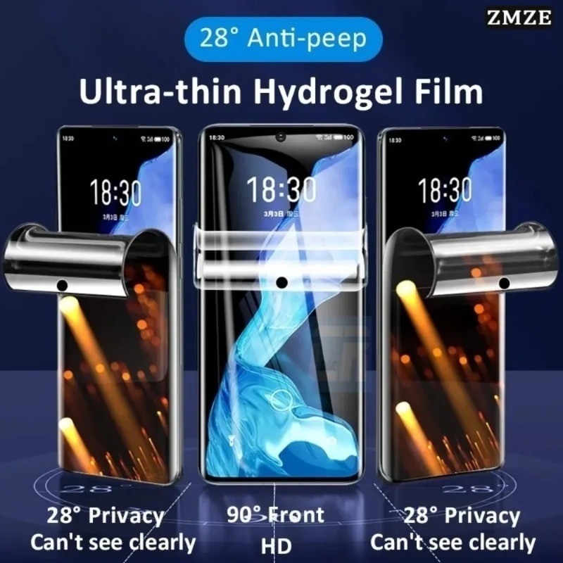 2 Chiếc Full Cover Frosted Hydrogel Film Cho Redmi Note 11 11E 11S 11SE 11s 12 Pro Plus Discovery Speed Turbo Chống Cháy Nổ HD Phim Mềm Trong Suốt Tấm Bảo Vệ Màn Hình Phía Trước Mờ Và Xanh