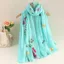Mùa Xuân Nữ Văn Học Phong Cách Dân Tộc Khăn Choàng Vải Lanh Cotton Phù Hợp Với Chống Nắng Dài Khăn Du Lịch Kép Thêu 6.21