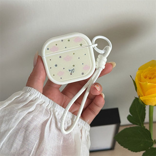 Đám mây và ngôi sao màu hồng cho Airpods4 AirPods 1 / 2 3 Pro Pro Pro2 pro3 Bộ tai nghe Bluetooth không dây Vỏ bảo vệ tai nghe AirPods Pro i3 i4 pro3