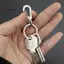 < WHPHous-t > Móc khóa Bapa lò xo Mini bằng hợp kim kẽm Carabiners leo núi sinh tồn Móc khóa kẹp Bule cho thợ tìm chìa khóa ô tô Đẹp