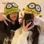 AqToCna Hoạt Hình Dễ Thương Vòng Bò Mũ Nữ Màu Kẹo Mắt Lớn Cười Skullies Mũ Thời Trang Dạo Phố Sinh Viên Ấm Áp Mùa Đông Dệt Kim AqToCna