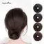 AqToCna Móng Vuốt Loại Kẹp Tóc Giả Bun Tổng Hợp Thẳng Chignon Kẹp Trong Trên Đuôi Tóc Nối Dài Updo Tóc Bun Tóc Mảnh Tóc Cho Nữ AqToCna