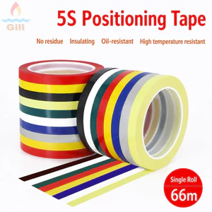 Băng đánh dấu GILL, Băng mã hóa rộng 3 / 5 / 8 / 10mm nhiều màu, Băng mã hóa keo 66 mét