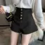 Quần short chữ a cỡ lớn dáng rộng dáng rộng dáng rộng thông thường Quần ống rộng eo cao