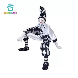 Gamchiano Búp Bê Sứ Mô Hình Bộ Sưu Tập Đồ Chơi Hình Búp Bê Trang Trí Hình Búp Bê Harlequin Cho Lễ Hội Sinh Nhật Ủng Hộ