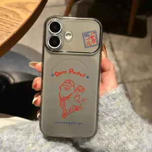 Ốp lưng rái cá đưa thư nét vẽ cổ điển phù hợp với iPhone17promax 16/15/14/13/12