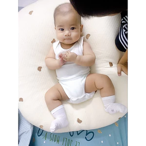 0-24m body chip/áo liền thân ba lỗ trắng trơn ho bé