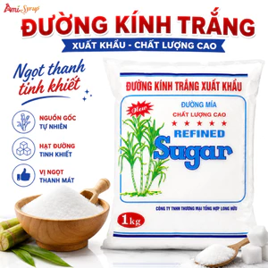 Đường Kính Trắng Xuất Khẩu Gói 1KG, Đường Mía Tinh Luyện, Nguyên Liệu Nấu Ăn Và Pha Chế