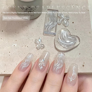 ANNIES Ngọc Trai Trắng Nở Chất Lỏng Satin Kết Cấu Nước Trắng Nhanh Nở Quang Trị Liệu Keo Móng Tay Nghệ Thuật Làm Móng Tay Cho Tiệm Móng Tay