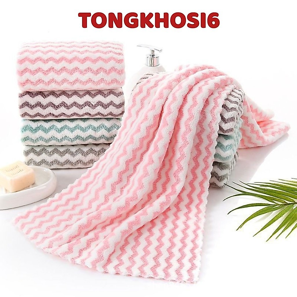 [COMBO 10] Khăn Mặt Cotton Khăn Mặt Lông Cừu Siêu Mềm 30x50cm - KHĂN RỬA MẶT CAO CẤP