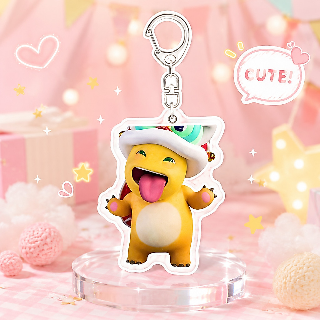 Nailong Meme Acrylic Keychain Accessories Cute Cartoon Nai Loong Bag Charms Animal Key Holder Backpack Pendant Jewelry G