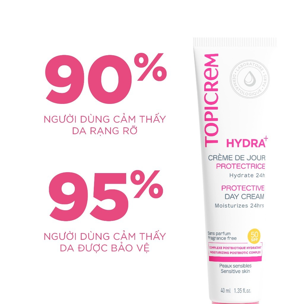 Kem chống nắng TOPICREM HYDRA+ PROTECTIVE DAY CREAM SPF50 40ml