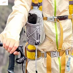 Túi đựng phụ kiện leo núi ZENZON, Túi đựng bình nước bằng Polyester đính kèm ba lô, Nước chống rơi có dây đeo vai Túi đựng điện thoại di động dành cho nữ