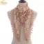 NKSFX Nữ Khăn Choàng Tuyn, Khăn Tam Giác Tua Rua Hoa Nhiều Màu, Thời Trang Rỗng Chắp Vá Mantilla Ren Viền Đảng