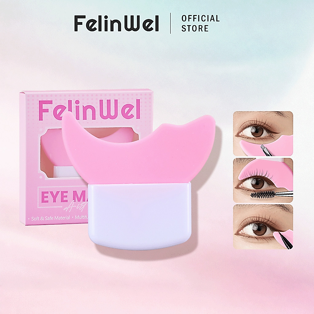 FelinWel - Dụng Cụ Trang Điểm Đa Năng, Đệm Lót Mascara, Phấn Mắt, Tạo Đường Kẻ Mắt, Tái Sử Dụng, Thân thiện với newbie