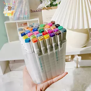 Hộp đựng bút để bàn dung lượng lớn Hộp đựng bút để bàn Hộp đựng bút chì trưng bày cốc văn phòng đơn giản Đồ dùng học tập Hộp văn phòng phẩm ELWW