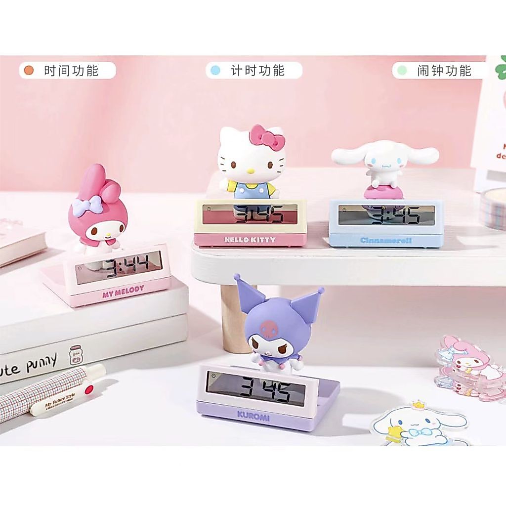 Nhân Vật Sanrio Bất Ngờ Hộp Mù Đồng Hồ Báo Thức Trang Trí Để Bàn Đầu Trang Trí Đồng Hồ Trang Trí