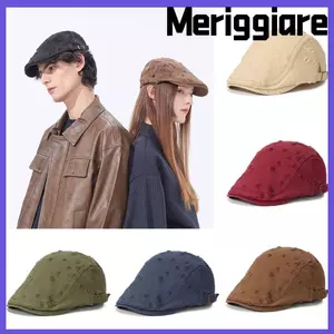 Mũ nồi MERIGGIARE, Mũ Cotton mềm mại Newsboy, Phác thảo lỗ thời trang Mũ họa sĩ có thể điều chỉnh Hip Hop