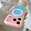 Ốp điện thoại từ tính gradient chất lượng cao cho iPhone 17 Pro Max 16 15 pro max Bảo vệ ống kính chống rơi Vỏ cứng bảo vệ điện thoại