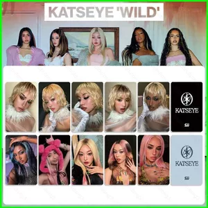 HT3 5 Cái / bộ Thẻ KATSEYE DANIELA LOMO EP thứ 3 WILD LARA Bưu Thiếp Bộ Sưu Tập KPOP Star Ngoại Vi TH3