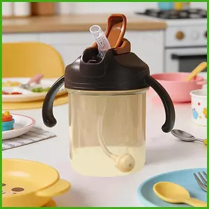 Sippy Cup 300ml Chống Tràn Chống Rò Rỉ Chuyển Đổi Chai Nước Ống Hút Cốc Nước Cho Phòng Ngủ Gia Đình Xe Đẩy Du Lịch wipqsvn