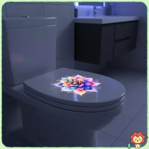 Sen Mandala Tường Stier Dạ Quang Cầu Vồng Phát Sáng Tự Dính Decal Nghệ Thuật Có Thể Tháo Rời Cho Nhà Vệ Sinh Phòng Tắm Phòng Ngủ