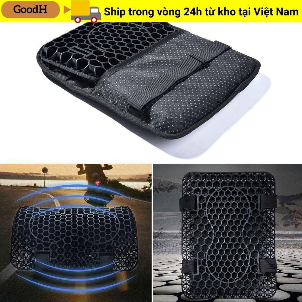 GOODH Đệm Ghế Xe Máy Thoáng Khí Thoải Mái Chống Trơn Trượt Gel Tổ Ong