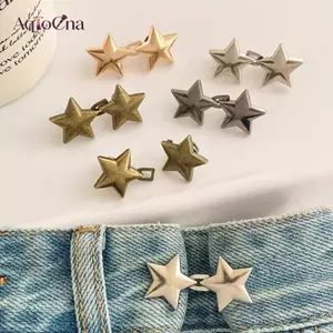 AqToCna 1 Ngôi Sao Có Thể Điều Chỉnh Quần Dây Kẹp Cho Quần Pin Có Thể Thu Vào Eo Nút Rời Cho Quần Jean Hoàn Hảo Phù Hợp Giảm Eo AqToCna