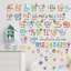 Decal dán tường bảng chữ cái tiếng việt , số, màu sắc PA25 tranh dán tường trang trí phòng ngủ cho bé trai bé gái