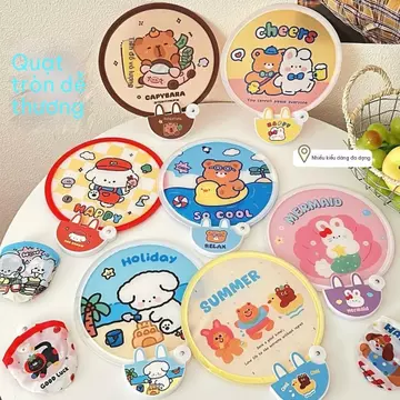 Quạt Gấp Gọn Mini Q08 Quạt Cầm Tay Mùa Hè Nhẹ Gọn Phong Cách Hàn Quốc