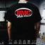 Áo thun ngắn tay Cotton cao cấp 100% dáng rộng đơn giản cổ điển in logo đầu máy cổ tròn Áo thun thoải mái
