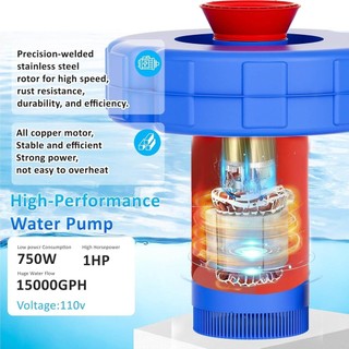 áy Bơm Sục Tạo Oxy - 550W, 750W, 1100W, Dành Cho Hồ Cá & Bể Thủy Sinh