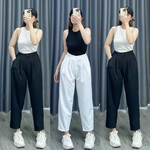 Quần Baggy Bigsize Cô Nhỏ Mặc Đi Làm,Đi Học,Đi Chơi Cực Thoải Mái(QBG01/Q17)