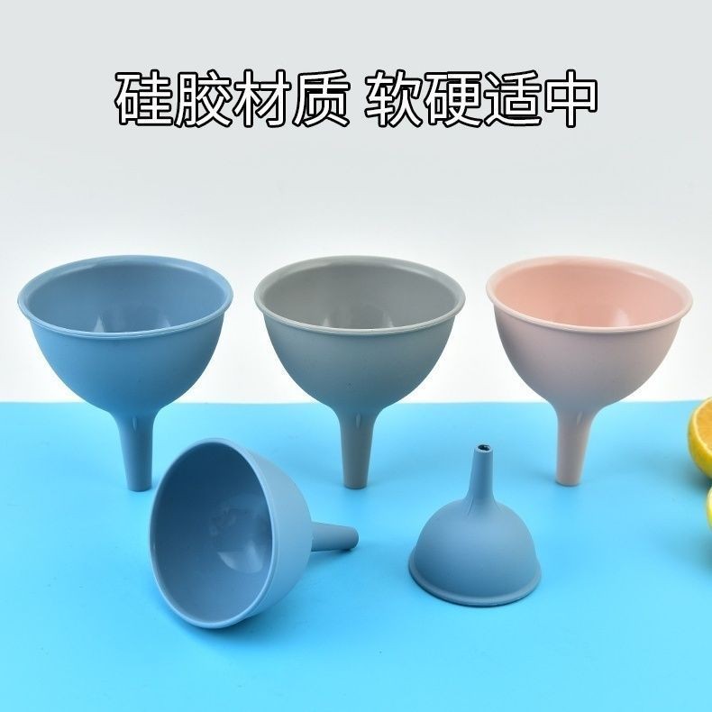 Phễu Silicon Nhà Bếp Đổ Dầu Rượu Sữa Lỏng Bột Đậu Dụng Cụ Pha Chế Plus Kích Thước Cỡ Rộng Phễu Công Nghiệp