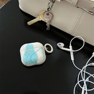 Quả lê vẽ tay màu xanh cho Airpod 1 / 2 3 Pro Pro2 pro3 Airpod4 ❈ ❈ ❈ ❈ ❈ ❈ ❈ ❈ ❈ ❈ AirPods Pro i3 i4 pro3 ❈ ❈ ❈