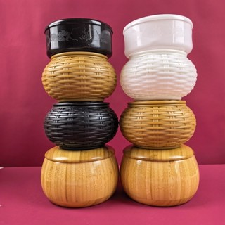 Go Can Hộp Trống Gobang Hộp Bảo Quản Gỗ Nguyên Chất Tre Có Thể Cờ Vua Có Thể Chống Rơi Hộp Cờ Vua Đen Trắng Giải Phóng OWTU