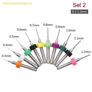 Nhíp 10 Cái / bộ 0.1 Mm-1.2 Mm Chất Lượng Cao Hợp Kim Cứng In PCB Bảng Mạch Carbide Micro Khoan Bit Dụng Cụ 0.1 Mm 1.2 Mm VN