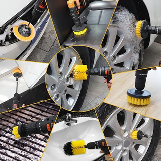 Bàn Chải Khoan Bộ 7 Món Cân Kéo Dài Làm Sạch Ô Tô, Sàn Gỗ & Xi Măng Cho Máy Khoan