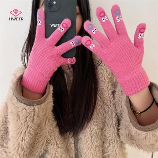 Găng Tay Dệt Kim Nữ Mùa Đông, Phong Cách Hàn Quốc, Chống Lạnh Và Ấm Áp Cho Mọi Ngón